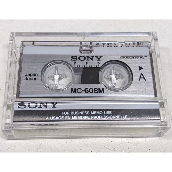 Lot of 8, new, Sony MC-60BM Microcassettes Tapes for Business Memo Use - Picture 3 of 5